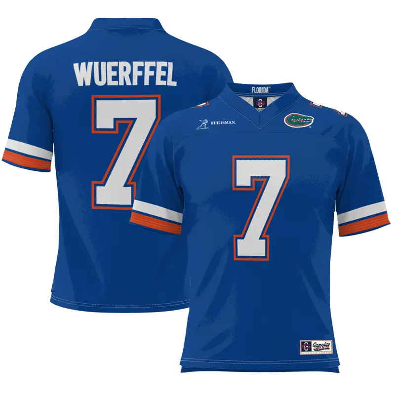 Florida Gators Jersey Danny Wuerffel Royal Heisman Jersey