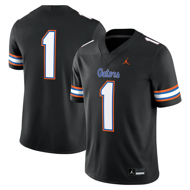 Florida Gators Jersey Jordan Brand #1 Black Alternate Game Jersey