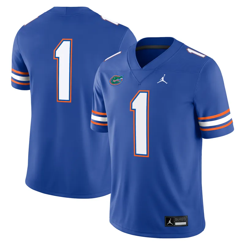 Florida Gators Jersey Jordan Brand #1 Royal Game Jersey