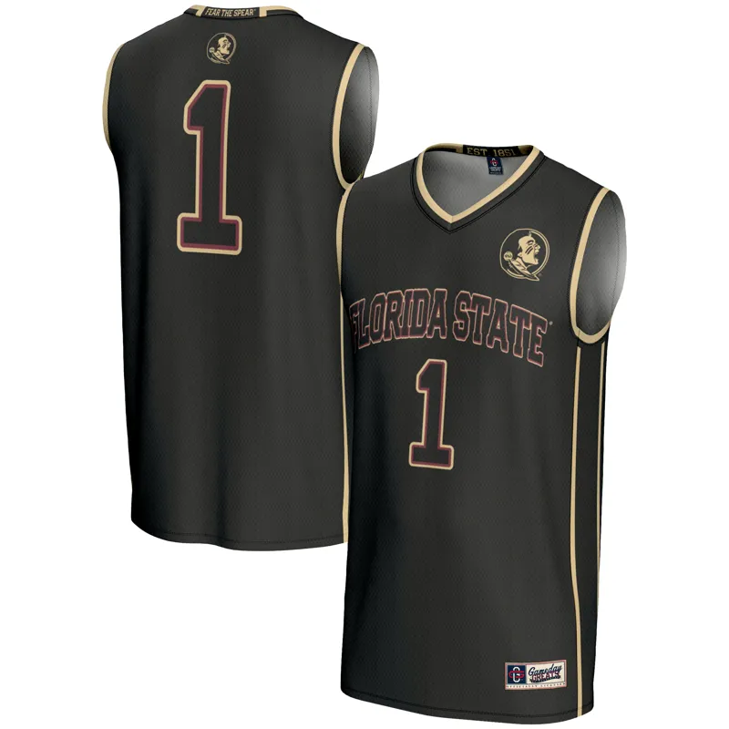 Florida State Seminoles Jersey Gameday Greats Black #1 Lightweight Jersey