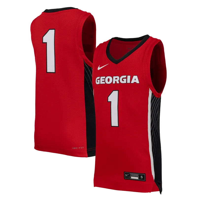 Georgia Bulldogs Jersey #1 Red Game Jersey - Image 2