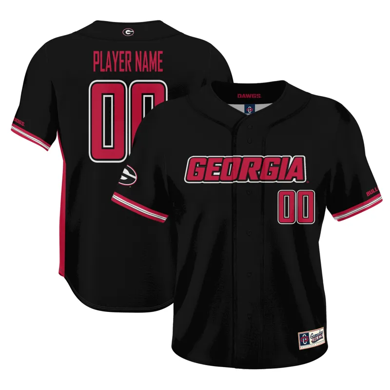 Georgia Bulldogs Jersey Gameday Greats Black Pick A Player Lightweight Blackout Jersey - Image 5