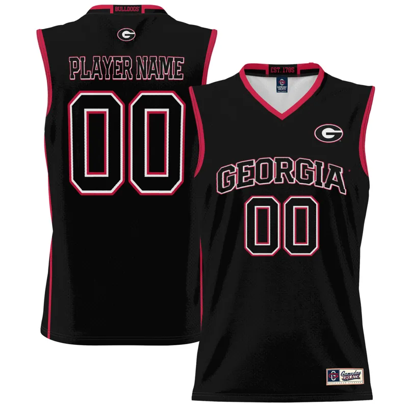 Georgia Bulldogs Jersey Gameday Greats Black Pick A Player Lightweight Blackout Jersey