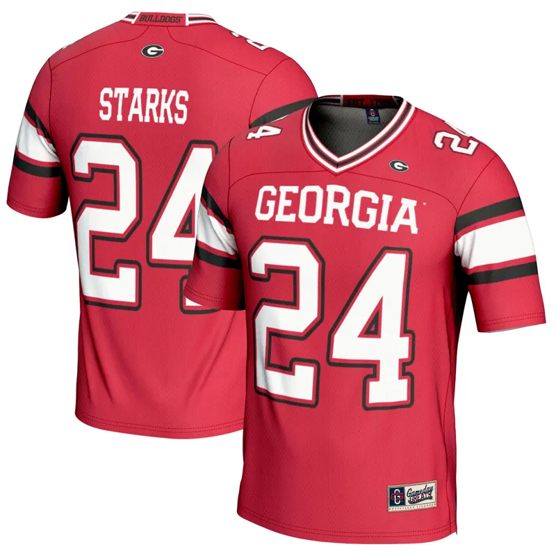 Georgia Bulldogs Jersey Gameday Greats Malaki Starks Red Player Jersey