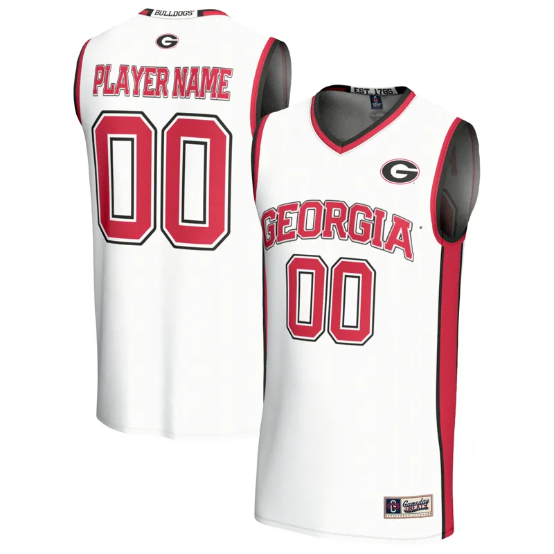 Georgia Bulldogs Jersey Gameday Greats White Lightweight Collegiate Pick A Player Jersey