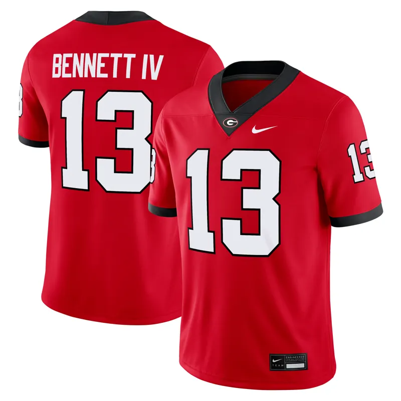 Georgia Bulldogs Jersey Red Pick A Player Game Jersey - Image 2