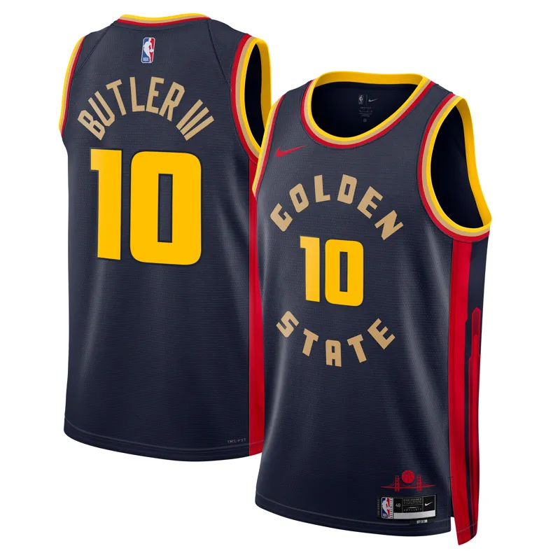 Golden State Warriors Jersey Jimmy Butler Iii Tan 2025-26 City Edition Fast Break Jersey - Image 3