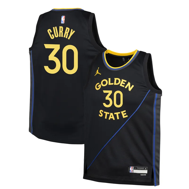 Golden State Warriors Jersey Jordan Brand Stephen Curry Navy Swingman Statement Edition Jersey