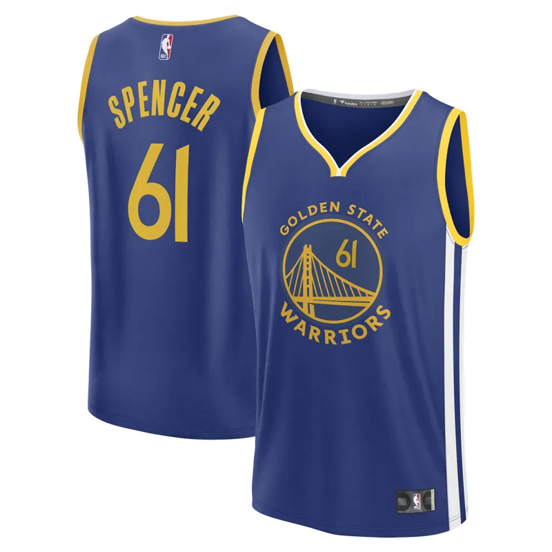 Golden State Warriors Jersey Pat Spencer Royal Fast Break Player Icon Edition Jersey
