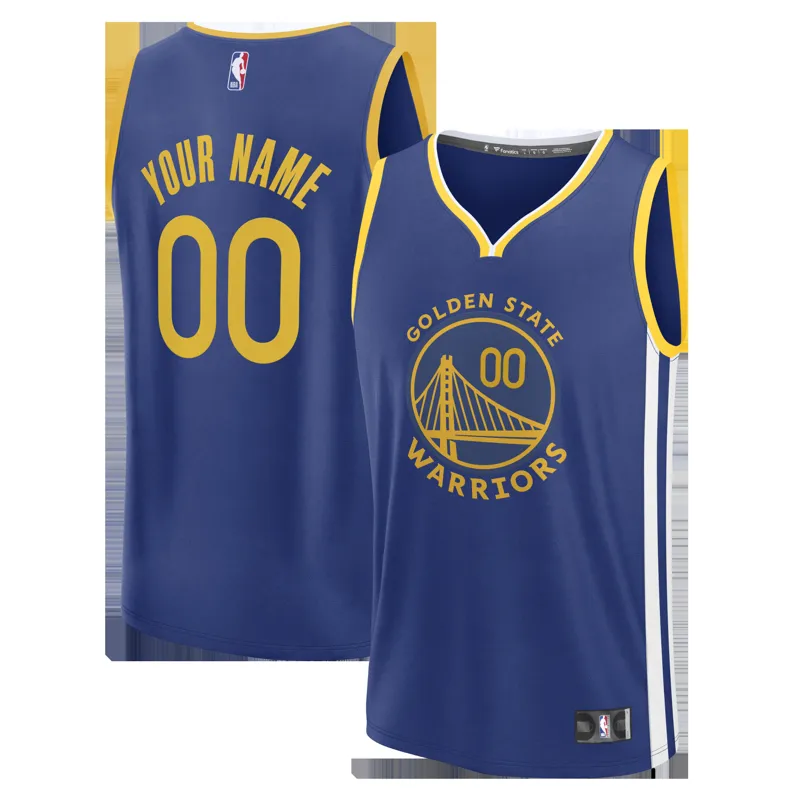 Golden State Warriors Jersey Royal Fast Break Custom Icon Edition Jersey