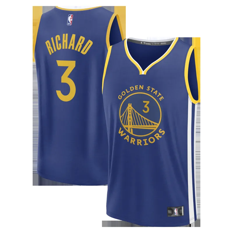 Golden State Warriors Jersey Will Richard Blue Fast Break Icon Edition Jersey