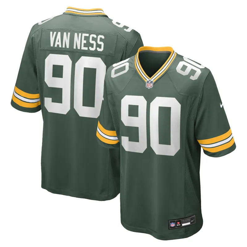 Green Bay Packers Jersey Lucas Havrisik Green Team Game Jersey - Image 3