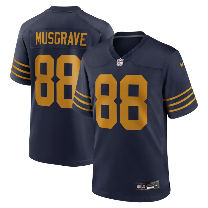 Green Bay Packers Jersey Luke Musgrave Navy The 1923 Classic Game Jersey - Image 2