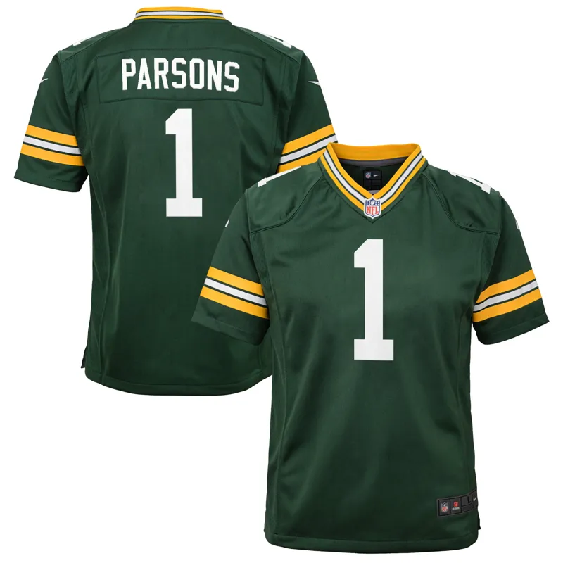 Green Bay Packers Jersey Micah Parsons Green Game Player Jersey - Image 4