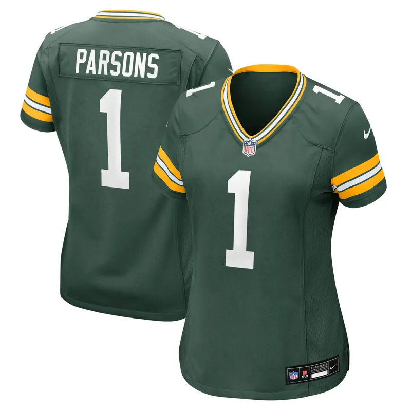 Green Bay Packers Jersey Micah Parsons Green Game Player Jersey - Image 2