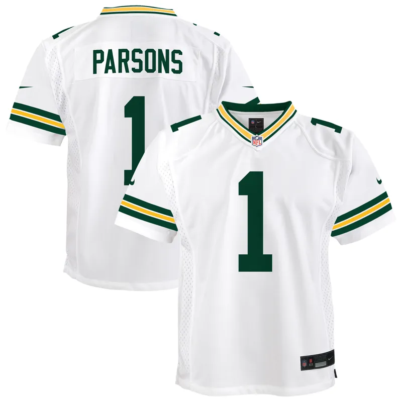 Green Bay Packers Jersey Micah Parsons White White Game Jersey