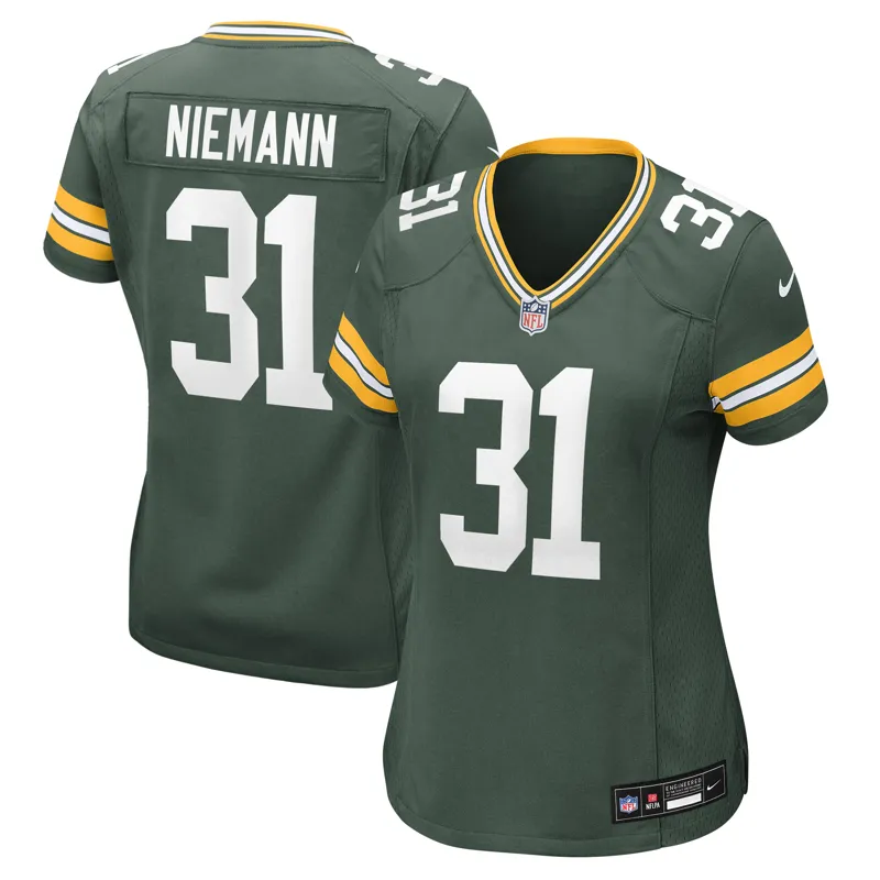 Green Bay Packers Jersey Nick Niemann Green Team Game Jersey