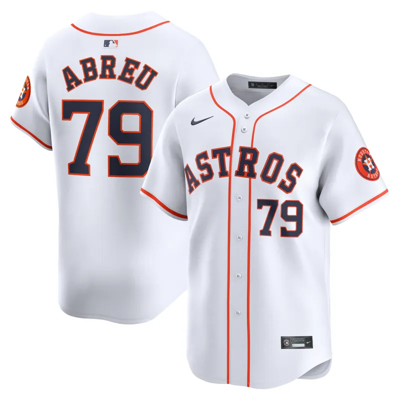 Houston Astros Jersey Jeff Bagwell White Throwback Cooperstown Collection Limited Jersey - Image 3