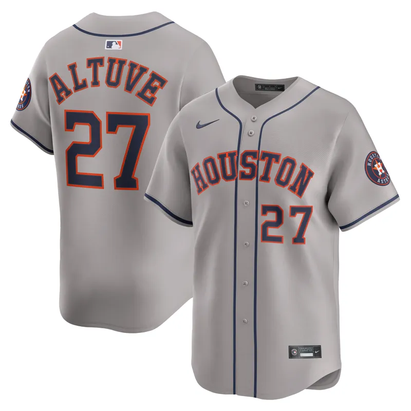 Houston Astros Jersey Jose Altuve Gray Road Limited Player Jersey