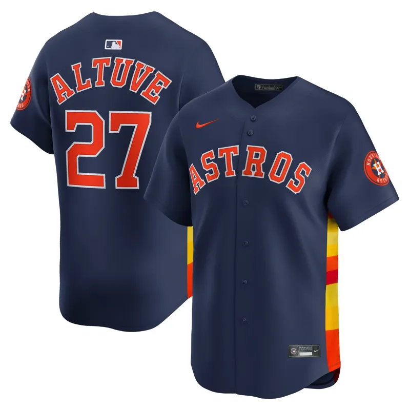 Houston Astros Jersey Jose Altuve Navy Alternate Limited Player Jersey