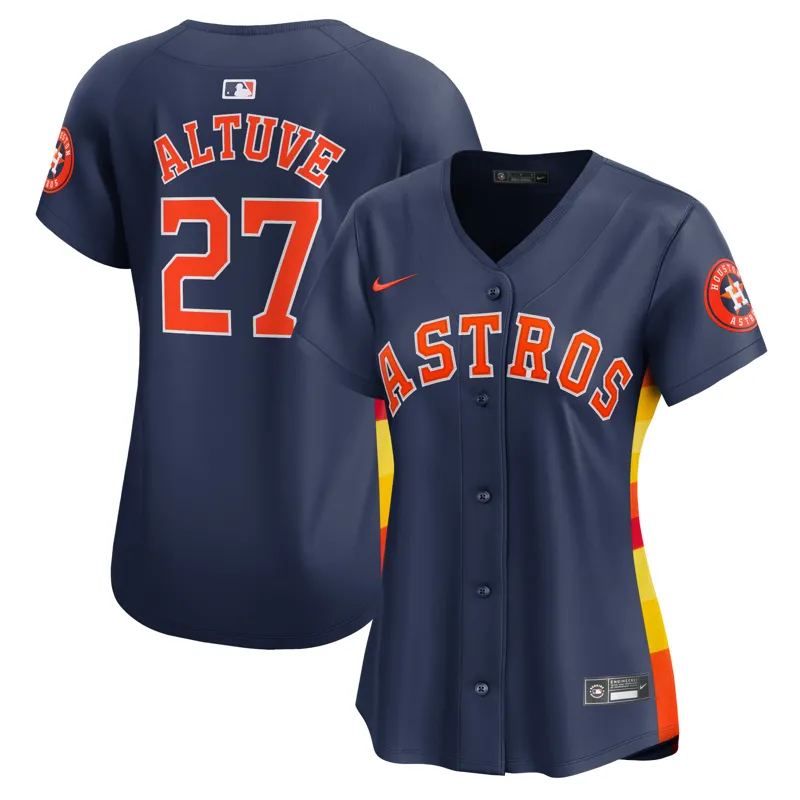 Houston Astros Jersey Jose Altuve Navy Alternate Limited Player Jersey - Image 2