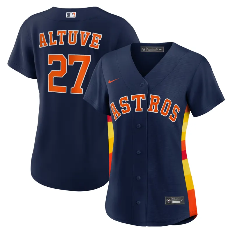 Houston Astros Jersey Jose Altuve Navy Alternate Limited Player Jersey - Image 3
