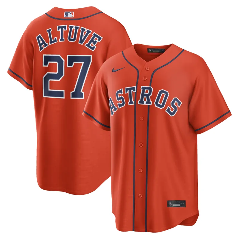 Houston Astros Jersey Jose Altuve Orange Alternate Jersey