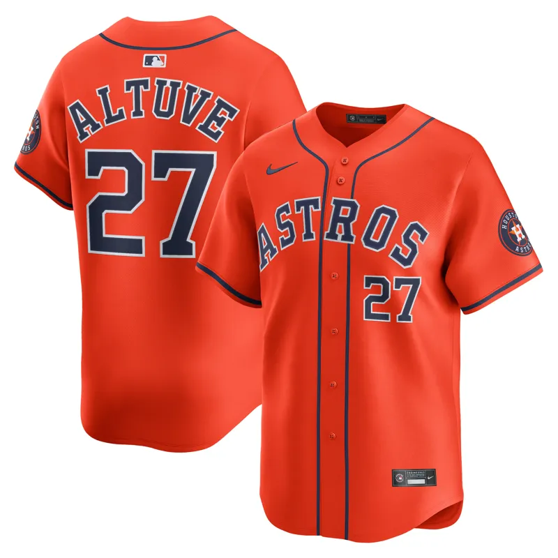 Houston Astros Jersey Jose Altuve Orange Alternate Jersey - Image 3