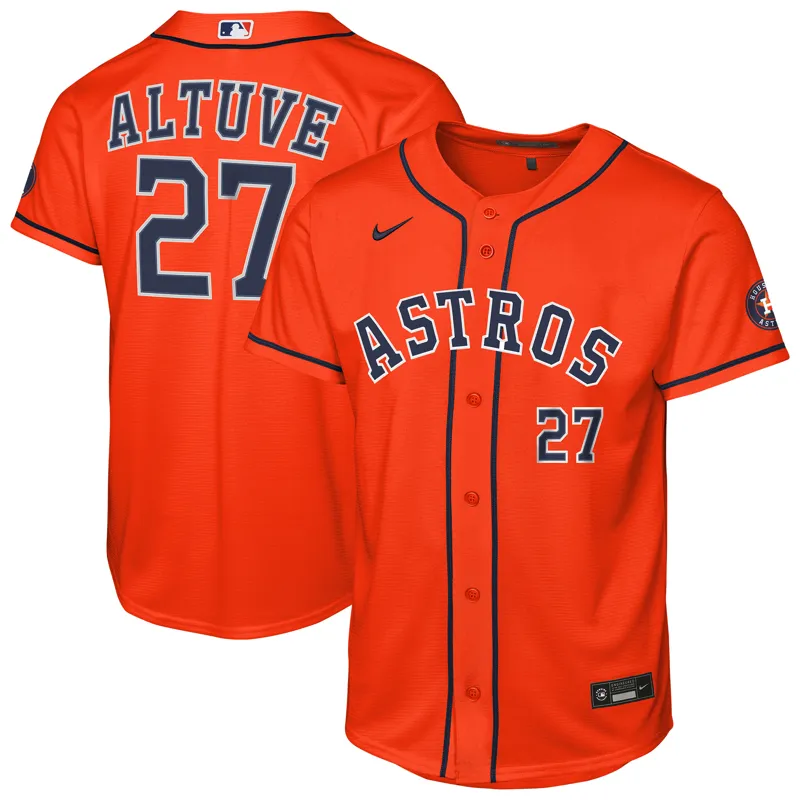 Houston Astros Jersey Jose Altuve Orange Alternate Jersey - Image 4