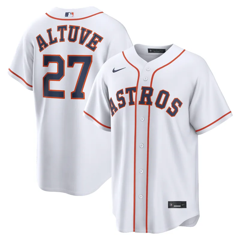 Houston Astros Jersey Jose Altuve White Home Jersey