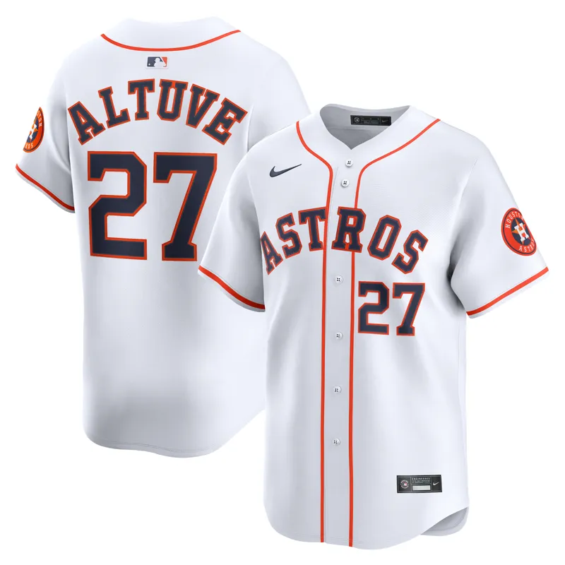 Houston Astros Jersey Jose Altuve White Home Limited Player Jersey