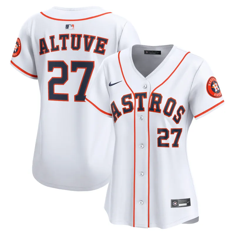 Houston Astros Jersey Jose Altuve White Home Jersey - Image 4