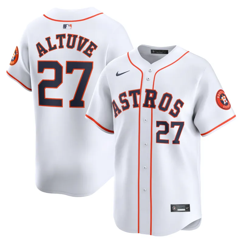 Houston Astros Jersey Jose Altuve White Home Jersey - Image 2