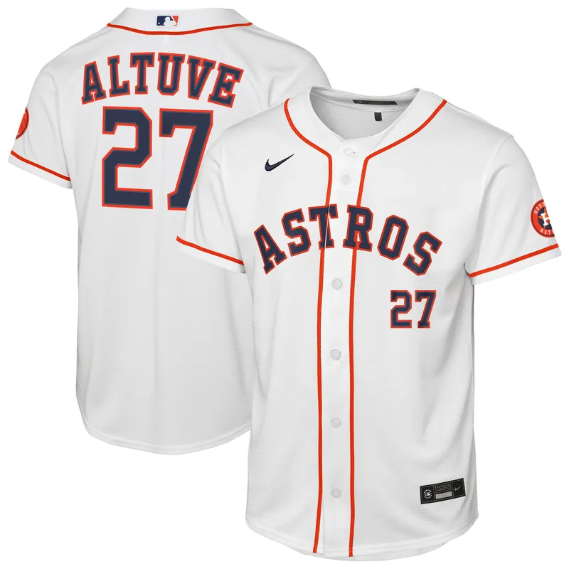 Houston Astros Jersey Jose Altuve White Home Limited Player Jersey - Image 5