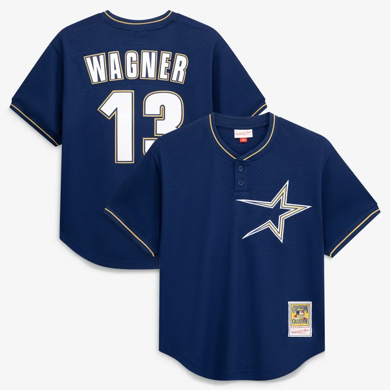 Houston Astros Jersey Mens Billy Wagner Navy Batting Practice Jersey
