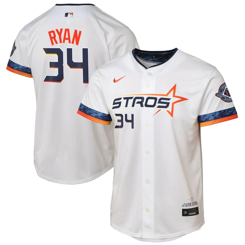 Houston Astros Jersey Nolan Ryan Navy Cooperstown Collection Big & Tall Mesh Batting Practice Jersey - Image 3