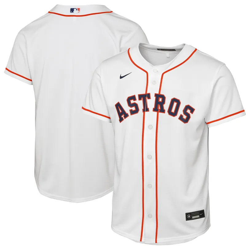 Houston Astros Jersey White Home Game Jersey - Image 3