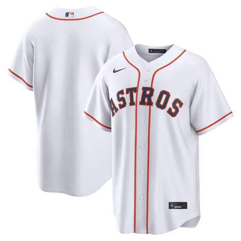 Houston Astros Jersey White Home Game Jersey - Image 2