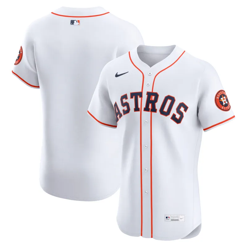 Houston Astros Jersey White Home Custom Jersey - Image 5