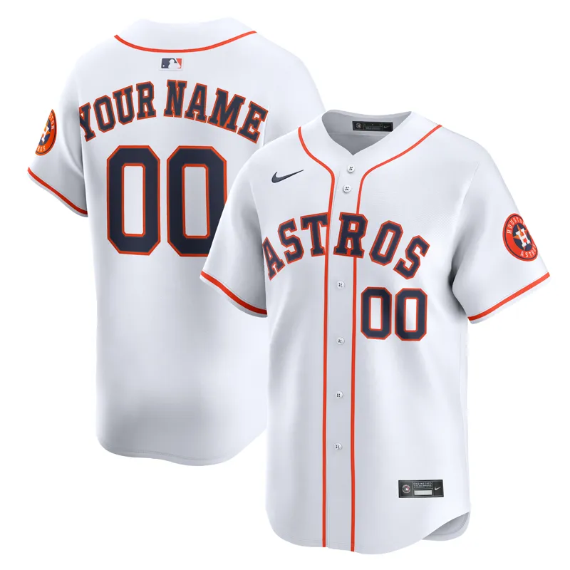 Houston Astros Jersey White Home Game Jersey - Image 4