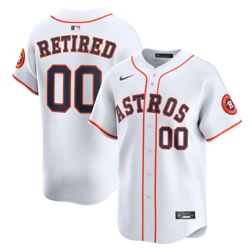 Houston Astros Jersey White Home Limited Pick A Player Retired Roster Jersey
