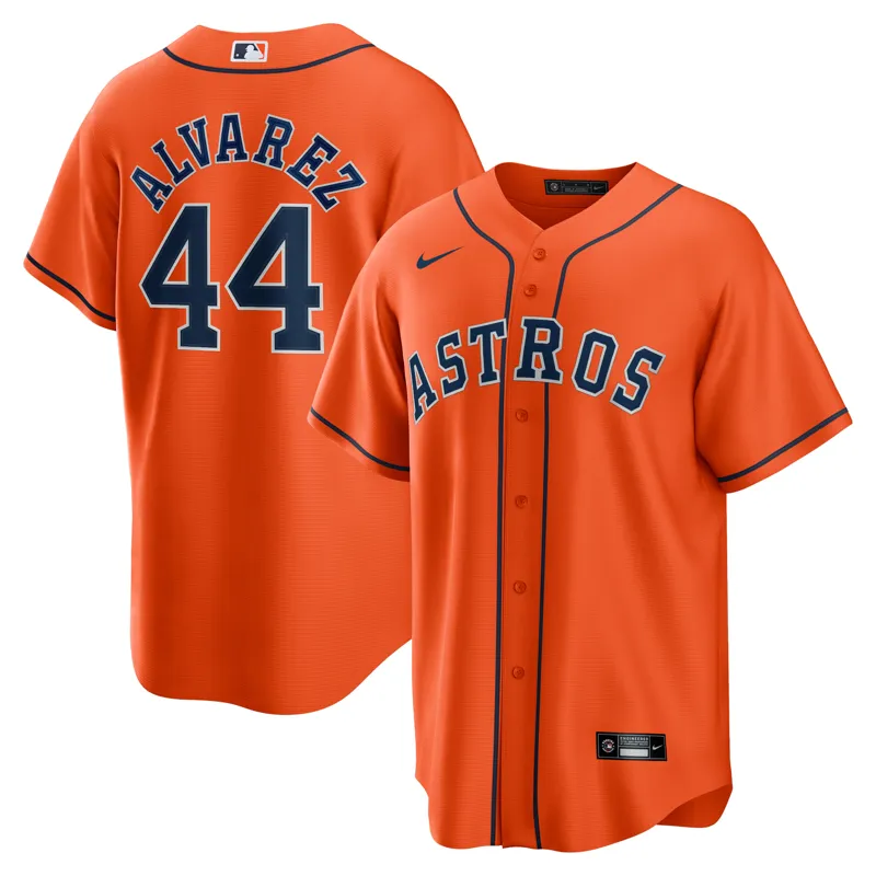 Houston Astros Jersey Yainer Diaz White Home Jersey - Image 5