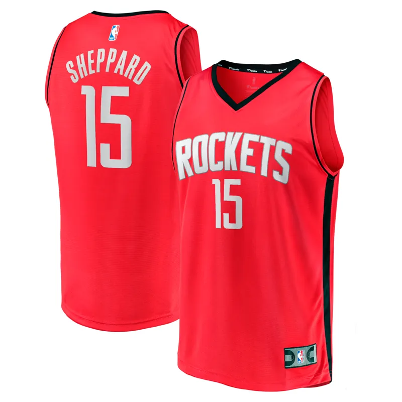 Houston Rockets Jersey Reed Sheppard Red 2024 Nba Draft Fast Break Player Icon Edition Jersey