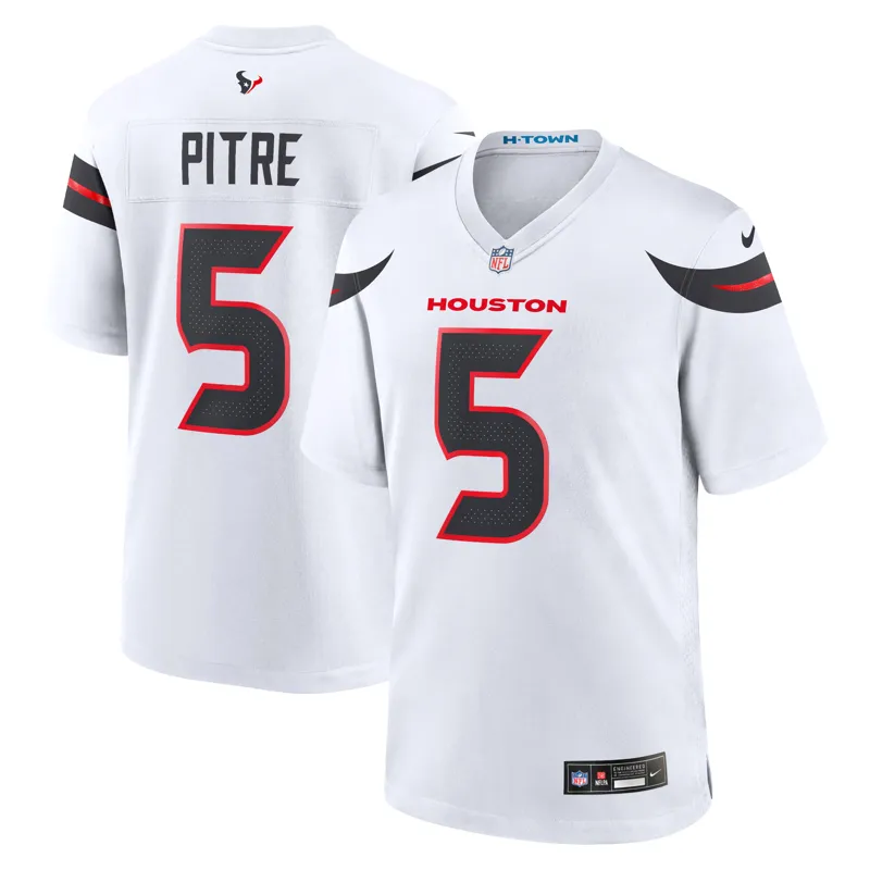 Houston Texans Jersey Jalen Pitre White Game Jersey