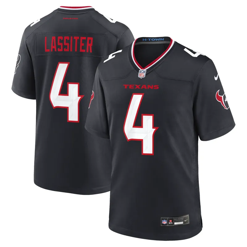 Houston Texans Jersey Kamari Lassiter Navy Team Game Jersey