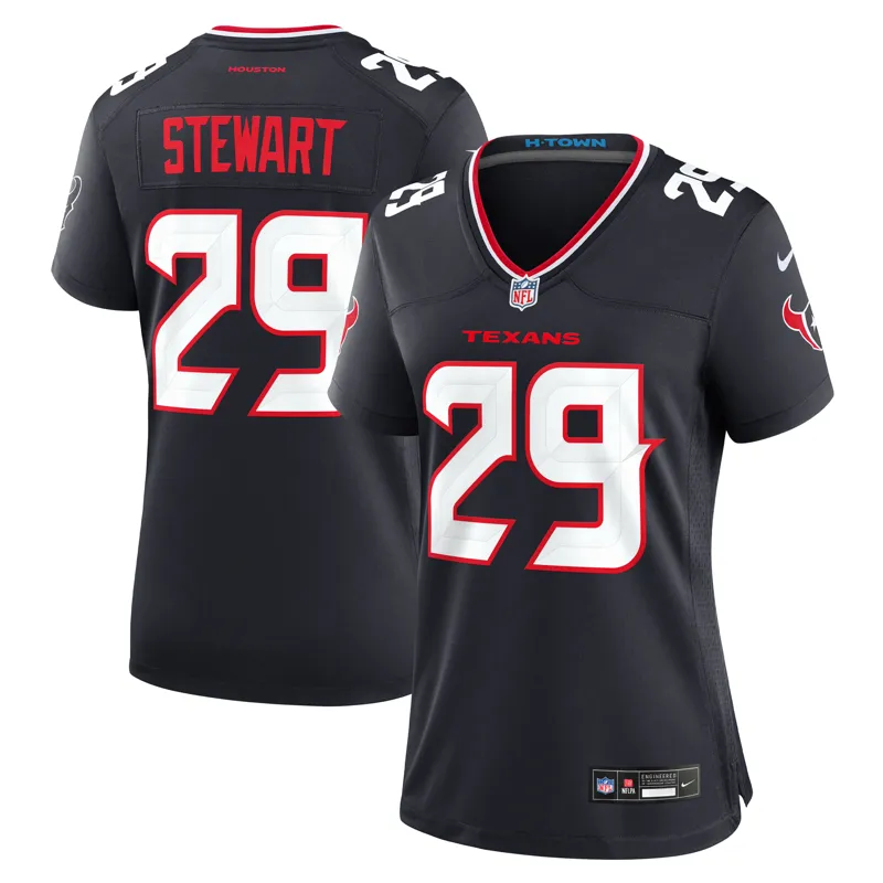 Houston Texans Jersey Logan Hall Navy Team Game Jersey - Image 3