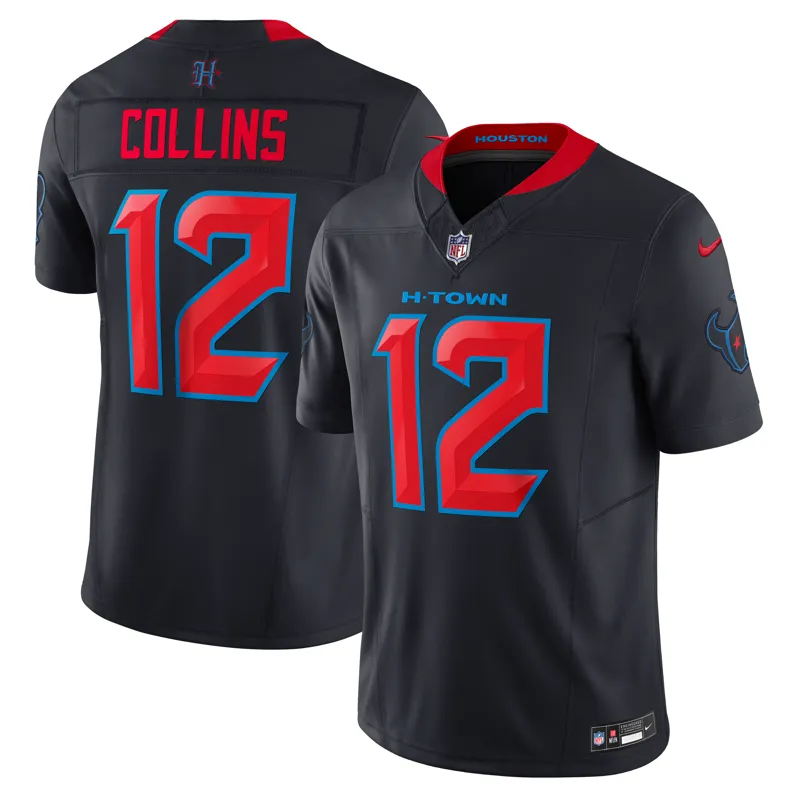 Houston Texans Jersey Nick Chubb Navy Game Jersey - Image 5