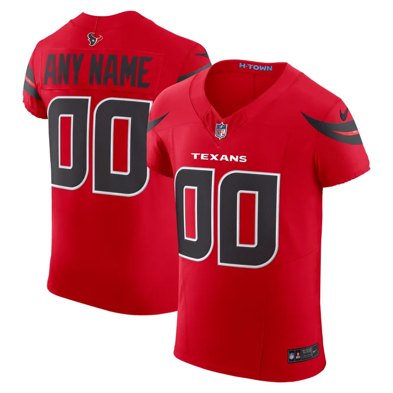 Houston Texans Jersey Red Alternate Vapor Fuse Elite Custom Jersey