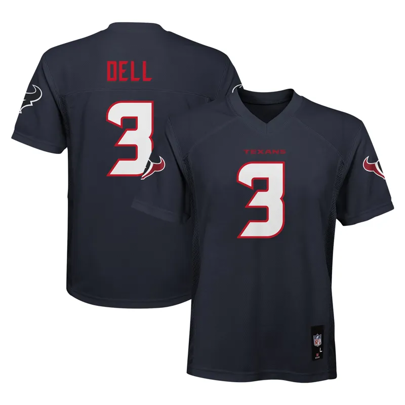 Houston Texans Jersey Tank Dell Navy Player Jersey