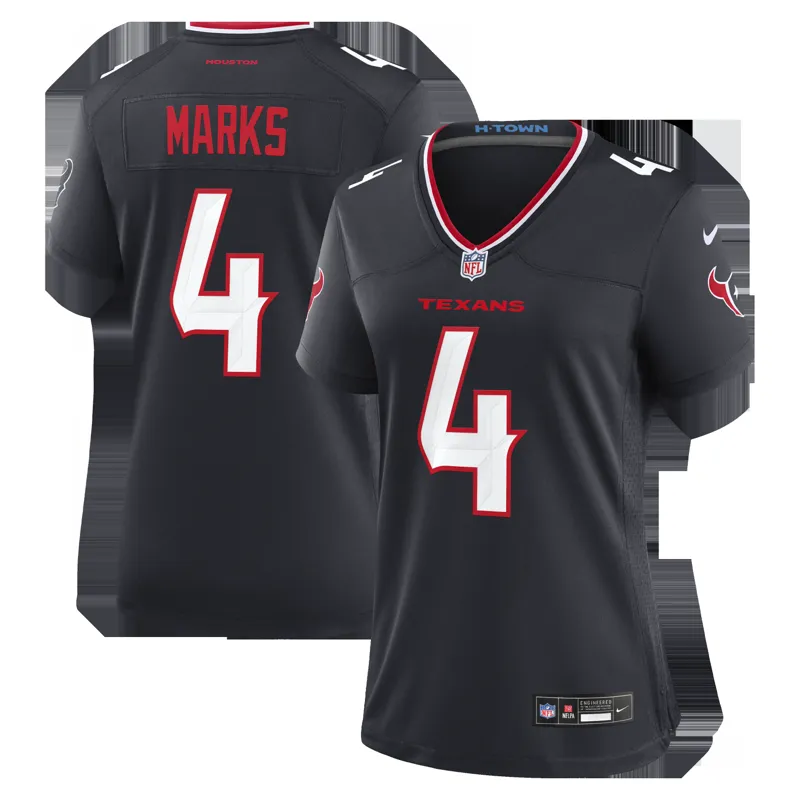 Houston Texans Jersey Woody Marks Navy Team Game Jersey